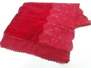 ビロードレース花模様ショール